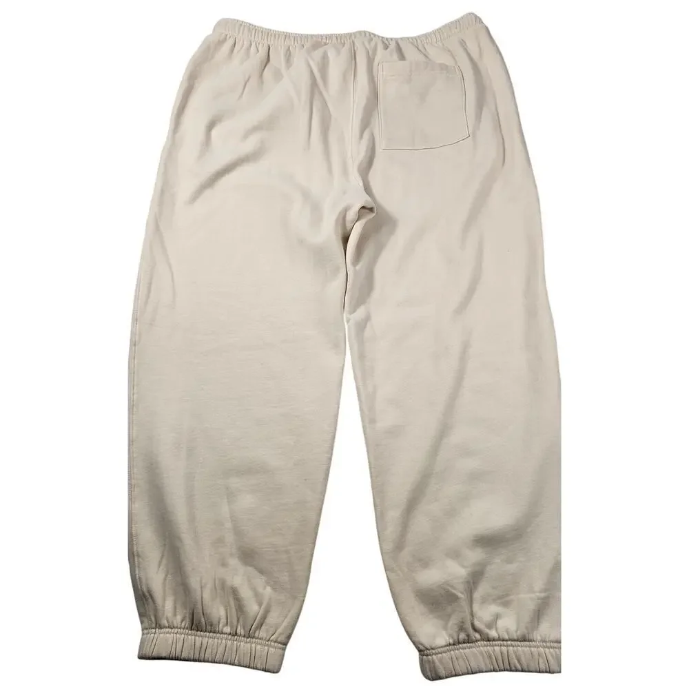 NWOT fleece lined neutral drawstring waist joggers warm winter lounge pants XL
